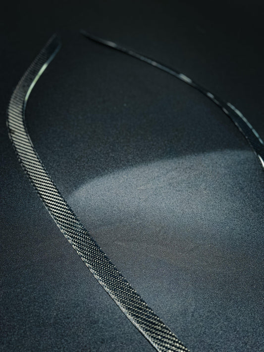 Tesla Model 3 Highland Long Range RWD 2024-ON with Aftermarket Parts - Front Intake Vents Trim Carbon Fiber from CMST Tuning