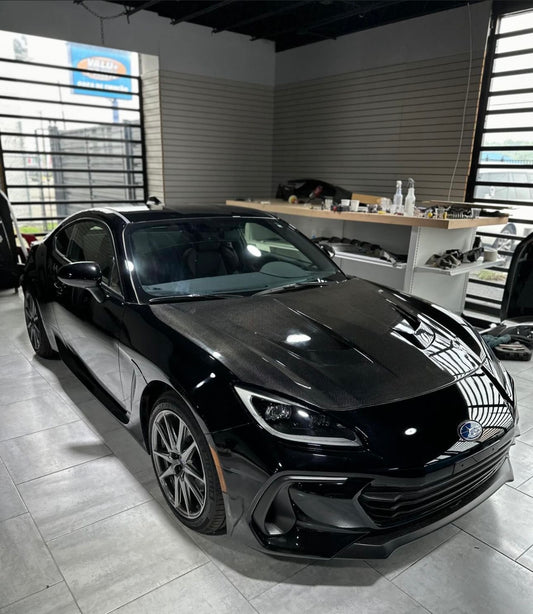 Toyota GR86 ZN8 2022 2023 2024 & Subaru BRZ ZD8 2022 2023 2024 with Aftermarket Parts - "SHINING" Hood Bonnet Carbon Fiber / FRP from Robot Craftsman