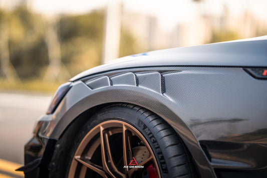 Audi RS5 B9 / B9.5 2017 2018 2019 2020 2021 2022 2023 2024 with Aftermarket Parts - AE Style Front Fenders Carbon Fiber from ArmorExtend