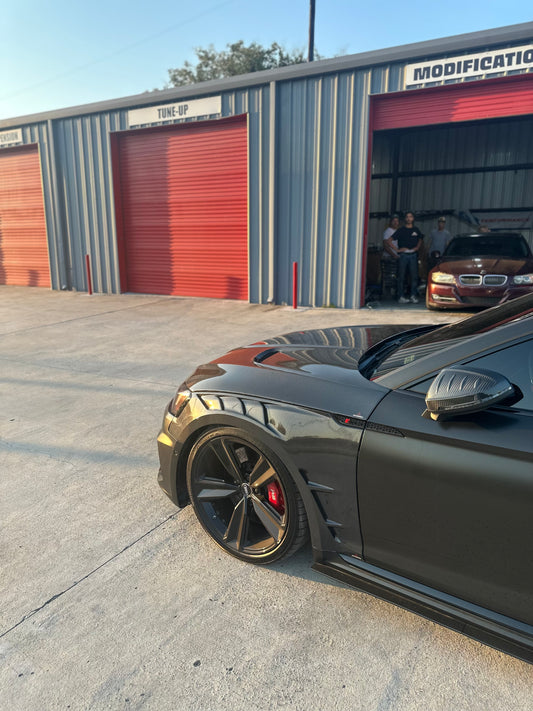 Audi RS5 S5 A5 B9 B9.5 2017 2018 2019 2020 2021 2022 2023 2024 with Aftermarket Parts - AE Style Hood Bonnet Carbon Fiber from ArmorExtend
