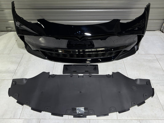 Tesla Model Y / Performance 2021-ON with Aftermarket Parts - Loong Flames Max Front Bumper PP from Yofer USA