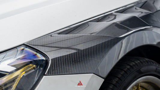 BMW M2 & M2C G87 2023 2024 with Aftermarket Parts - AE Style Front Fenders Carbon Fiber from ArmorExtend
