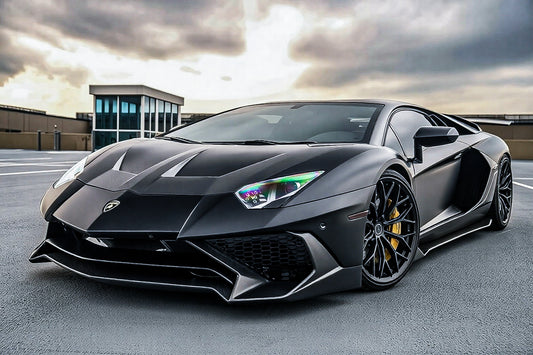 Lamborghini Aventador Base LP700 LP720 S LP740 SV LP750 Ultimate LP780 SVJ LP770 2012 2013 2014 2015 2016 2017 2018 2019 2020 2021 2022 2023 2024 with Aftermarket Parts - 1:1 OEM SV Style Front Bumper Carbon Fiber / FRP from Aero Republic
