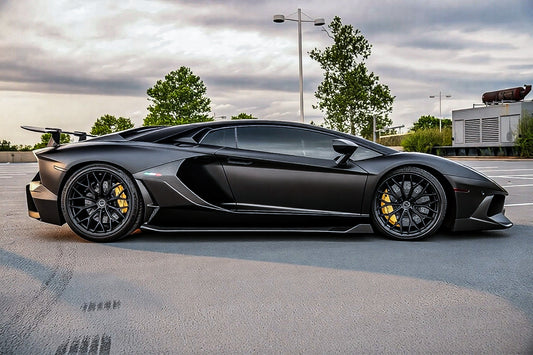 Lamborghini Aventador Base LP700 LP720 S LP740 SV LP750 Ultimate LP780 SVJ LP770 2012 2013 2014 2015 2016 2017 2018 2019 2020 2021 2022 2023 with Aftermarket Parts - 1:1 OEM SVJ V2 Side Skirts Dry Pre-preg Carbon Fiber / FRP from Aero Republic