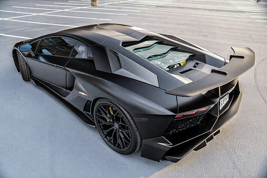 Lamborghini Aventador Base LP700 LP720 S LP740 SV LP750 Ultimate LP780 SVJ LP770 2012 2013 2014 2015 2016 2017 2018 2019 2020 2021 2022 2023 2024 with Aftermarket Parts - 1:1 OEM SV Style Rear Bumper Carbon Fiber / FRP from Aero Republic