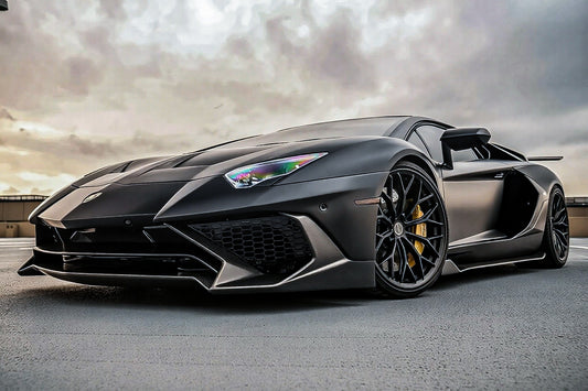 Lamborghini Aventador Base LP700 LP720 S LP740 SV LP750 Ultimate LP780 SVJ LP770 2012 2013 2014 2015 2016 2017 2018 2019 2020 2021 2022 2023 2024 with Aftermarket Parts - 1:1 OEM SV Style Front Bumper Carbon Fiber / FRP from Aero Republic