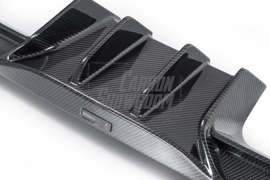 BMW M3/M3C G80/G81 2021 2022 2023 2024 & M4/M4C G82/G83 2021 2022 2023 2024 with Aftermarket Parts - V1 Style Rear Diffuser & Canards Pre-preg Carbon Fiber from TAKD Carbon