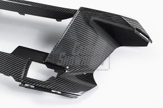 BMW X7 xDrive40i (With M-Package Bumper) M60i ALPINA XB7 LCI G07 2023-ON with Aftermarket Parts - Front Bumper Lower Center Grill Trim Pre-preg Carbon Fiber from TAKD Carbon