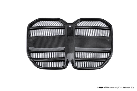 BMW 4 Series M440 430 G22 G23 2020-ON with Aftermarket Parts - (Without & With ACC) Front Grill Dry Pre-preg Carbon Fiber / FRP from CMST Tuning