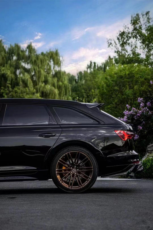 Audi A6 Allroad C8 2020-ON with Aftermarket Parts - V1 Style Rear Roof Spoiler Pre-preg Carbon Fiber from Karbel Carbon