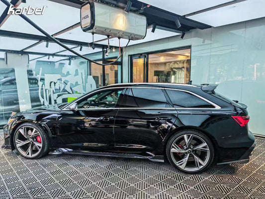 Audi RS6 C8 2020-ON & RS7 C8 2020-ON With Aftermarket Parts - Side Skirts Pre-preg Carbon Fiber from Karbel Carbon