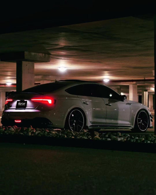 Audi RS5 B9 2018 2019 2020 with Aftermarket Parts - Rear Diffuser Pre-preg Carbon Fiber from Karbel Carbon
