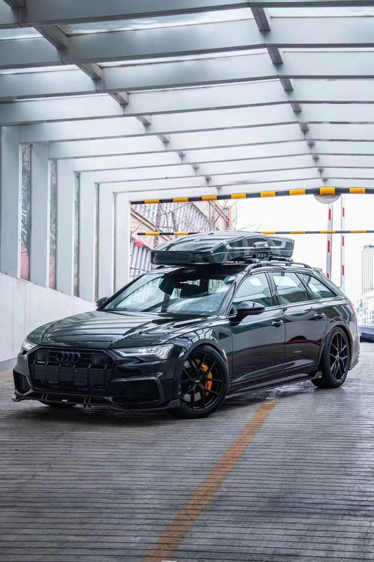 Audi A6 Allroad C8 2020-ON with Aftermarket Parts - V1 Front Lip Pre-preg Carbon Fiber from Karbel Carbon