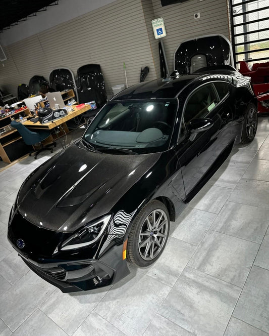 Toyota GR86 ZN8 2022 2023 2024 & Subaru BRZ ZD8 2022 2023 2024 with Aftermarket Parts - "SHINING" Hood Bonnet Carbon Fiber / FRP from Robot Craftsman
