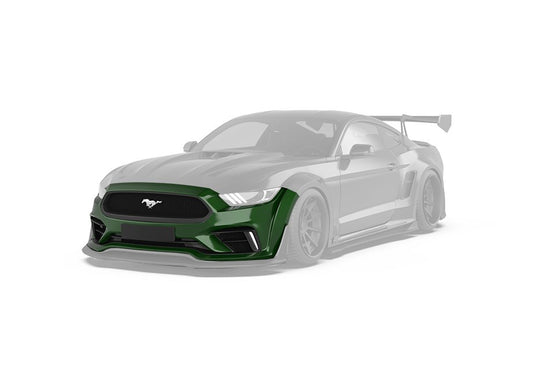 Robot Craftsman CAVALIER Widebody Front Bumper for Ford Mustang V6 GT S550.1 Carbon Fiber/FRP