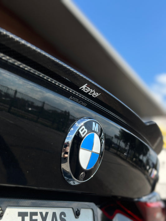 BMW 4 series 430i M440i G22 G23 2020-ON & M4 / M4C / M4CS G82 2021-ON with Aftermarket Parts - Rear Spoiler Pre-preg Carbon Fiber from Karbel Carbon