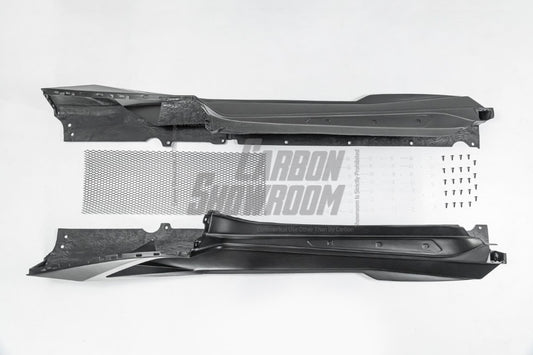 Lamborghini Huracan LP580 LP610 Evo RWD AWD Tecnica Performante STO 2015 2016 2017 2018 2019 2020 2021 2022 2023 2024 with Aftermarket Parts - Vor Style Side Skirts Pre-preg Carbon Fiber / FRP from Aero Republic