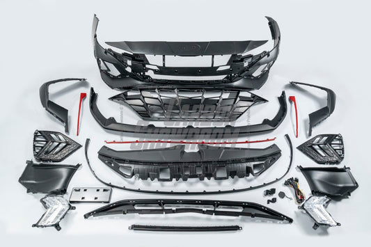 Hyundai Elantra Limited N-Line SE SEL Pre-Facelift CN7 2021 2022 with Aftermarket Parts - N Performance Style Front Bumper PP from EPR USA