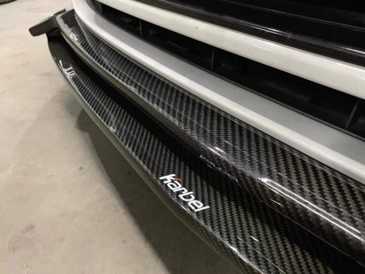 Audi S3 A3 (with S-bumper) 8V.5 2017 2018 2019 2020 with Aftermarket Parts - Front Lip Pre-preg Carbon Fiber from Karbel Carbon