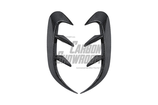 TAKD Carbon Rear Bumper Canards for Mercedes Benz A-Class A45 A35 A220 W177 Carbon Fiber