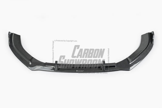 Audi RS3 8V.5 2018 2019 2020 with Aftermarket Parts - Front Lip Pre-preg Carbon Fiber from TAKD Carbon