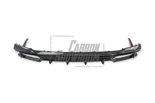 Audi S4 / A4 (With S-line Bumper) B9.5 2020-ON with Aftermarket Parts - With & Without Light Rear Diffuser Pre-preg Carbon Fiber from BCTXE Tuning