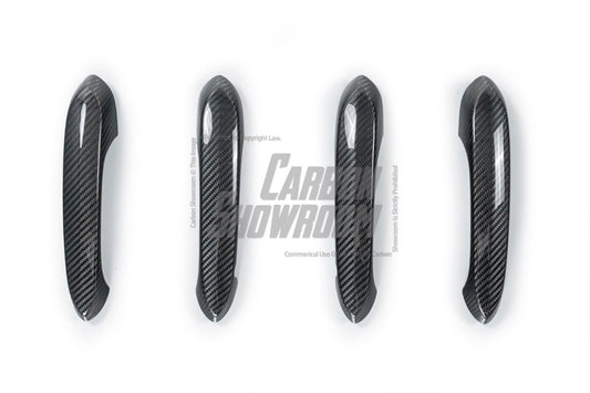 BMW X5 M60i M50i x/s Drive 40i 50e G05 Pre-LCI & LCI 2019-ON with Aftermarket Parts - Door Handel Trim Cover Dry Pre-preg Carbon Fiber from TAKD Carbon