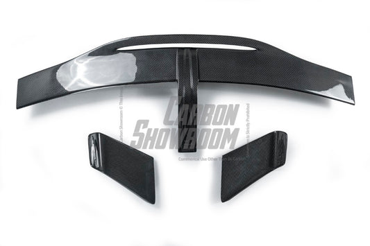 BMW M4 / M4C G82 2021 2022 2023 2024 & 4 series 430i M440i G22 G23 2021 2022 2023 2024 with Aftermarket Parts - Extreme Style Rear GT Wing Pre-preg Carbon Fiber from TAKD Carbon