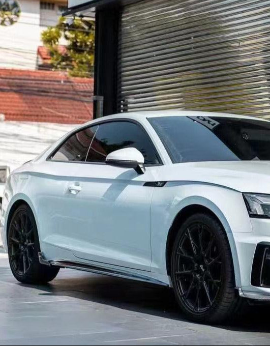 Audi S5 A5 B9.5 2020 2021 2022 2023 2024 With Aftermarket Parts - Side Skirts Pre-preg Carbon Fiber from Karbel Carbon