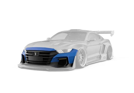 Robot Craftsman "DAWN" Front Bumper for Ford Mustang GT 5.0 Mach1 Bullitt S550.2 Carbon Fiber/FRP