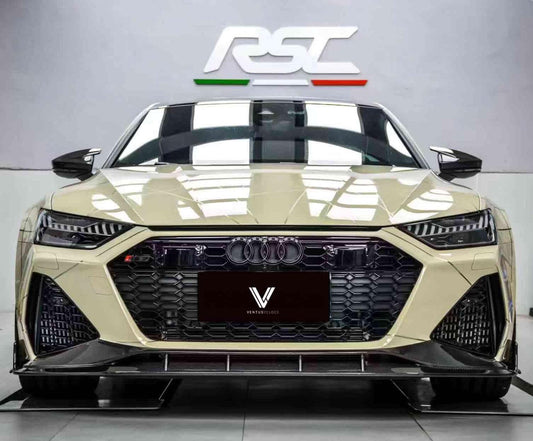 Audi RS6 & RS7 C8 2020-ON with Aftermarket Parts - Front Lip Carbon Fiber from Ventus Veloce