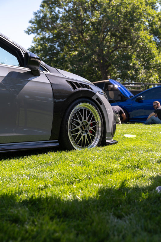 Volkswagen Golf R GTI Base MK8 2022-ON with Aftermarket Parts - Carbon Fiber / FRP Front Fenders from CMST Tuning