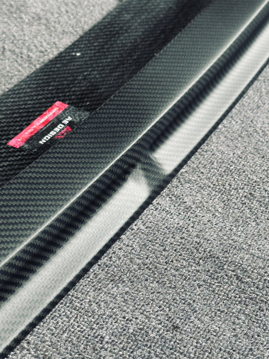 MINI Cooper JCW (John Cooper Works) F56 LCI 2022 2023 2024 with Aftermarket Parts - AE Style Front Lip Carbon Fiber from ArmorExtend
