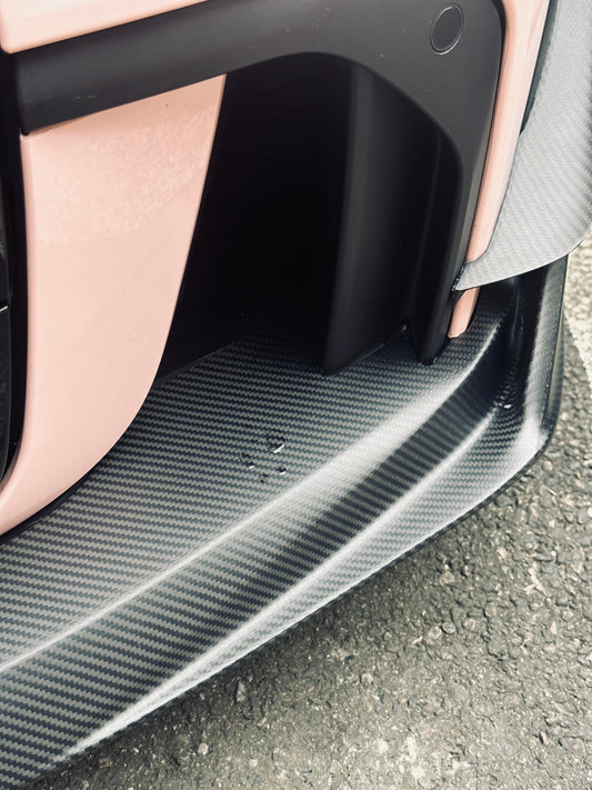 MINI Cooper JCW (John Cooper Works) F56 LCI 2022 2023 2024 with Aftermarket Parts - AE Style Front Lip Carbon Fiber from ArmorExtend