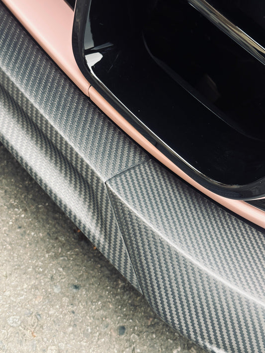 MINI Cooper JCW (John Cooper Works) F56 LCI 2022 2023 2024 with Aftermarket Parts - AE Style Front Lip Carbon Fiber from ArmorExtend