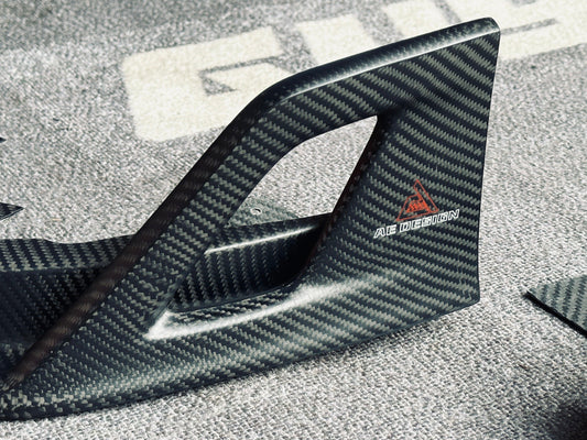 MINI Cooper JCW (John Cooper Works) F56 LCI 2022 2023 2024 with Aftermarket Parts - AE Style Front Lip Carbon Fiber from ArmorExtend