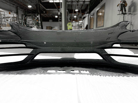 Porsche 718 Cayman / Boxster / GTS 2017-ON with Aftermarket Parts - Front Bumper & Lip Pre-preg Carbon Fiber from TAKD Carbon