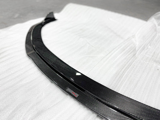 Porsche 718 Cayman / Boxster / GTS 2017-ON with Aftermarket Parts - Front Bumper & Lip Pre-preg Carbon Fiber from TAKD Carbon