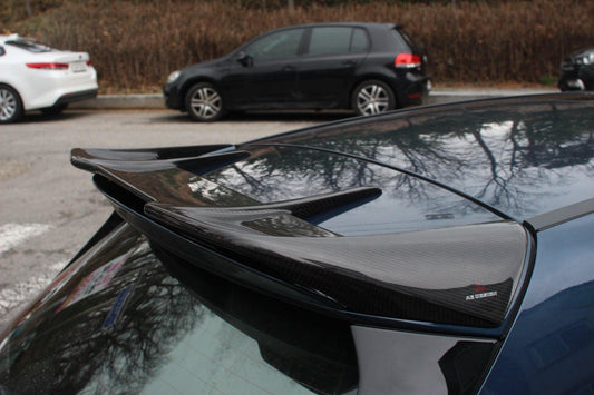 Mercedes Benz A-Class A45/A35/A250/A220 W177 2019 2020 2021 2022 2023 2024 with Aftermarket Parts -AE Rear Roof Spoiler Carbon Fiber from ArmorExtend