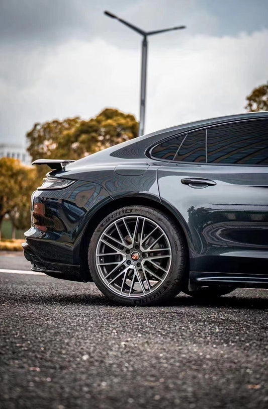 Porsche Panamera 4 & 4S & Turbo 971 (fits both pre-facelift & facelift) 2017-ON with Aftermarket Parts - Rear Diffuser Pre-preg Carbon Fiber from TAKD Carbon