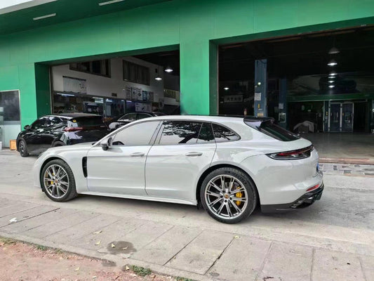Porsche Panamera 4 & 4S & Turbo 971 (fits both pre-facelift & facelift) 2017-ON with Aftermarket Parts - Rear Diffuser Pre-preg Carbon Fiber from TAKD Carbon