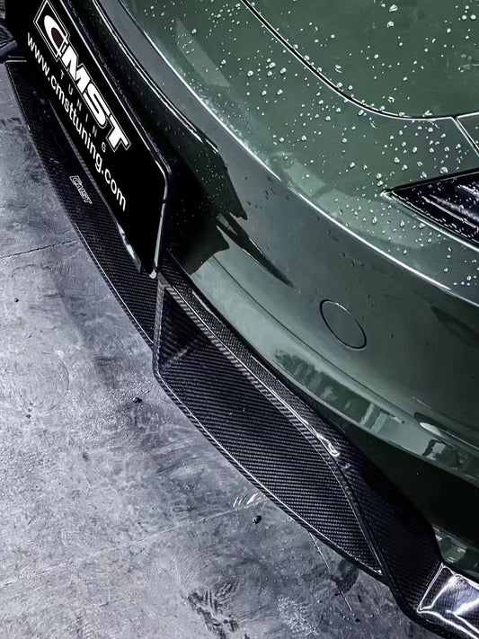 Tesla Model 3 Highland 2024-ON with Aftermarket Parts - V1 Front Lip Carbon Fiber from CMST Tuning