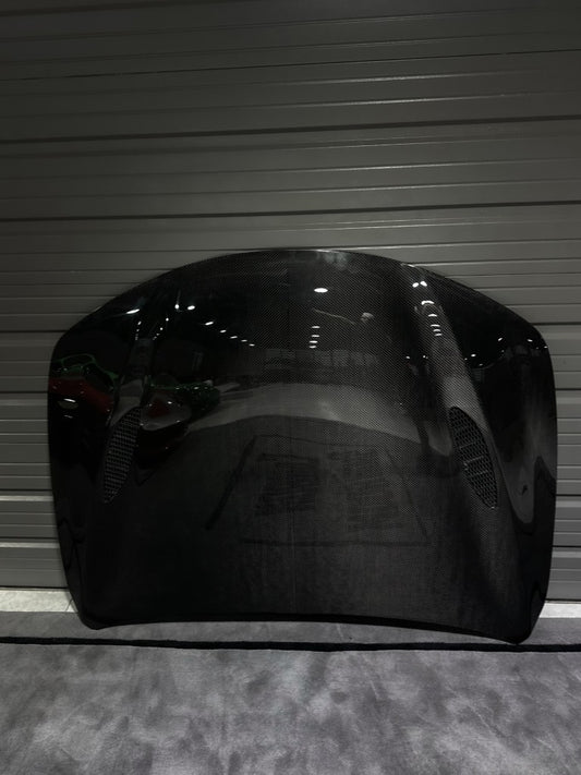 Alfa Romeo Giulia Quadrifoglio Sport Veloce Ti Sprint RWD AWD Lusso Base 2017 2018 2019 2020 2021 with Aftermarket Parts - Hood Dry Pre-preg Carbon Fiber from Aero Republic