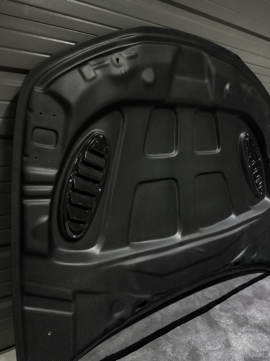 Alfa Romeo Giulia Quadrifoglio Sport Veloce Ti Sprint RWD AWD Lusso Base 2017 2018 2019 2020 2021 with Aftermarket Parts - Hood Dry Pre-preg Carbon Fiber from Aero Republic