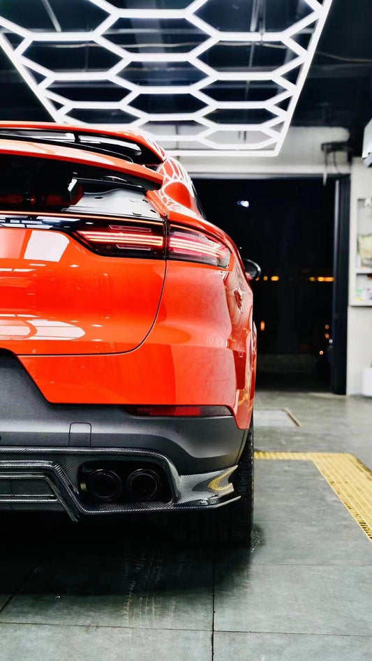 Porsche Cayenne 9Y0 9Y0.1 Base/S/Turbo/Turbo S 2019-2023 & Cayenne 9Y3 9Y3.1 Base/S/Turbo/Turbo S 2019-2023 with Aftermarket Parts - Carbon Fiber & FRP Rear Diffuser from CMST Tuning