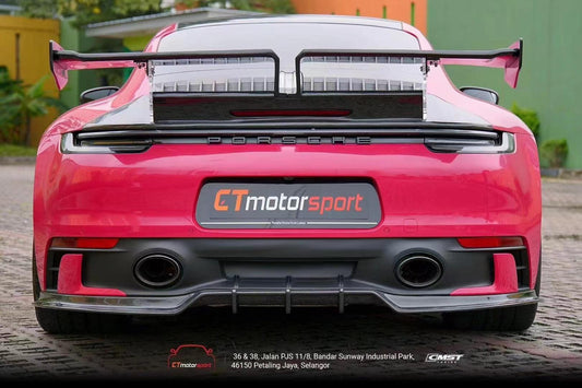 Porsche 992 992.1 Carerra Base/S/T/4/4S/Targa 4/Targa 4S/GTS 2020-2024 (Sport Design Aerokit Package only)with Aftermarket Parts - Carbon Fiber Rear Diffuser from CMST Tuning