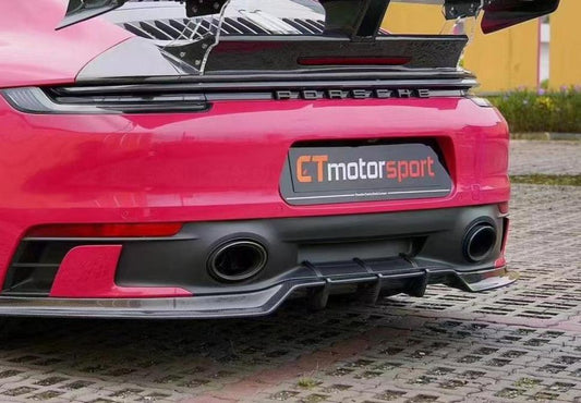 Porsche 992 992.1 Carerra Base/S/T/4/4S/Targa 4/Targa 4S/GTS 2020-2024 (Sport Design Aerokit Package only)with Aftermarket Parts - Carbon Fiber Rear Diffuser from CMST Tuning