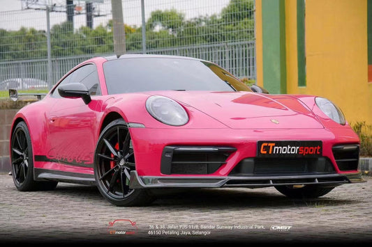 Porsche 911 992 992.1 Carerra Base/S/T/4/4S/Targa 4/Targa 4S/GTS 2020-2024 & 911 992 992.2 Carerra Base/S/T/4/4S/Targa 4/Targa 4S/GTS 2025-ON with Aftermarket Parts - Carbon Fiber & FRP Side Skirts from CMST Tuning