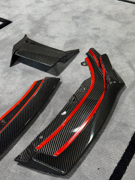 BMW M2 / M2C G87 2023-ON with Aftermarket Parts - Front Lip Pre-preg Carbon Fiber from Karbel Carbon
