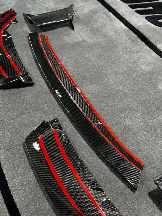 BMW M2 / M2C G87 2023-ON with Aftermarket Parts - Front Lip Pre-preg Carbon Fiber from Karbel Carbon